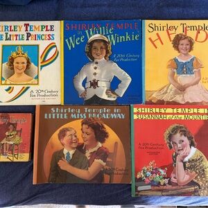 Lot of 6- Shirley Temple Book Collection